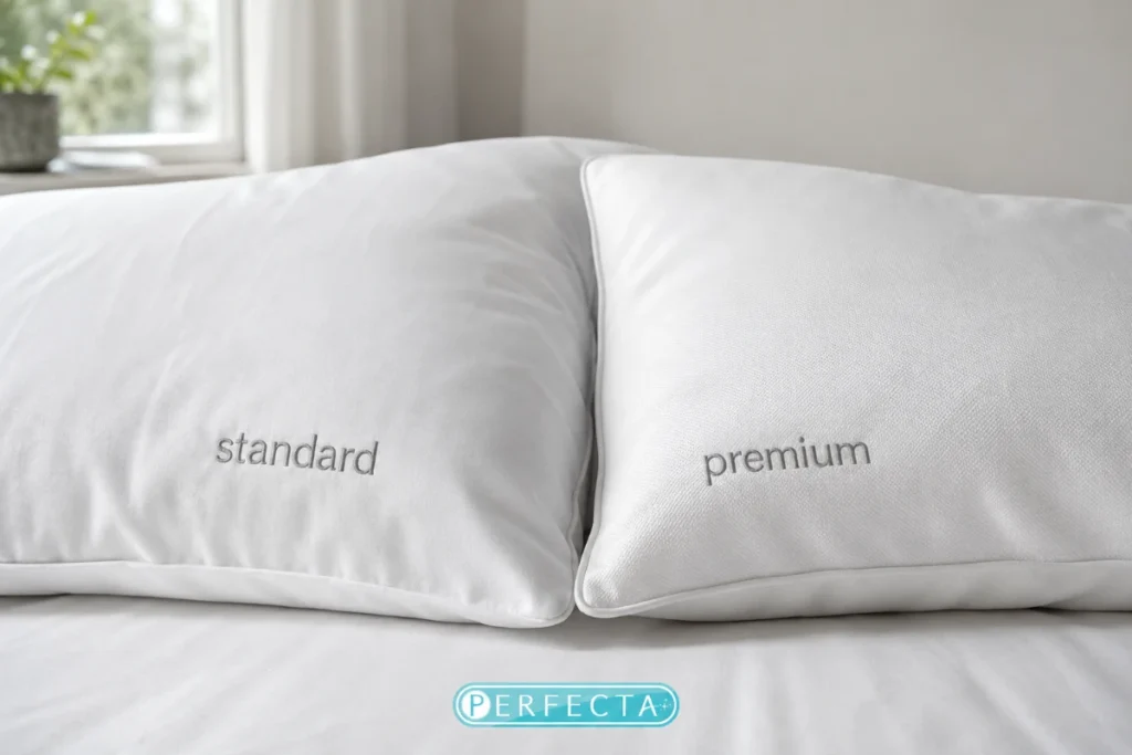 ปลอกหมอนกันไรฝุ่น รุ่น Premium สีขาวสะอาด เนื้อผ้าละเอียดนุ่ม ป้องกันไรฝุ่นได้ 99.99%