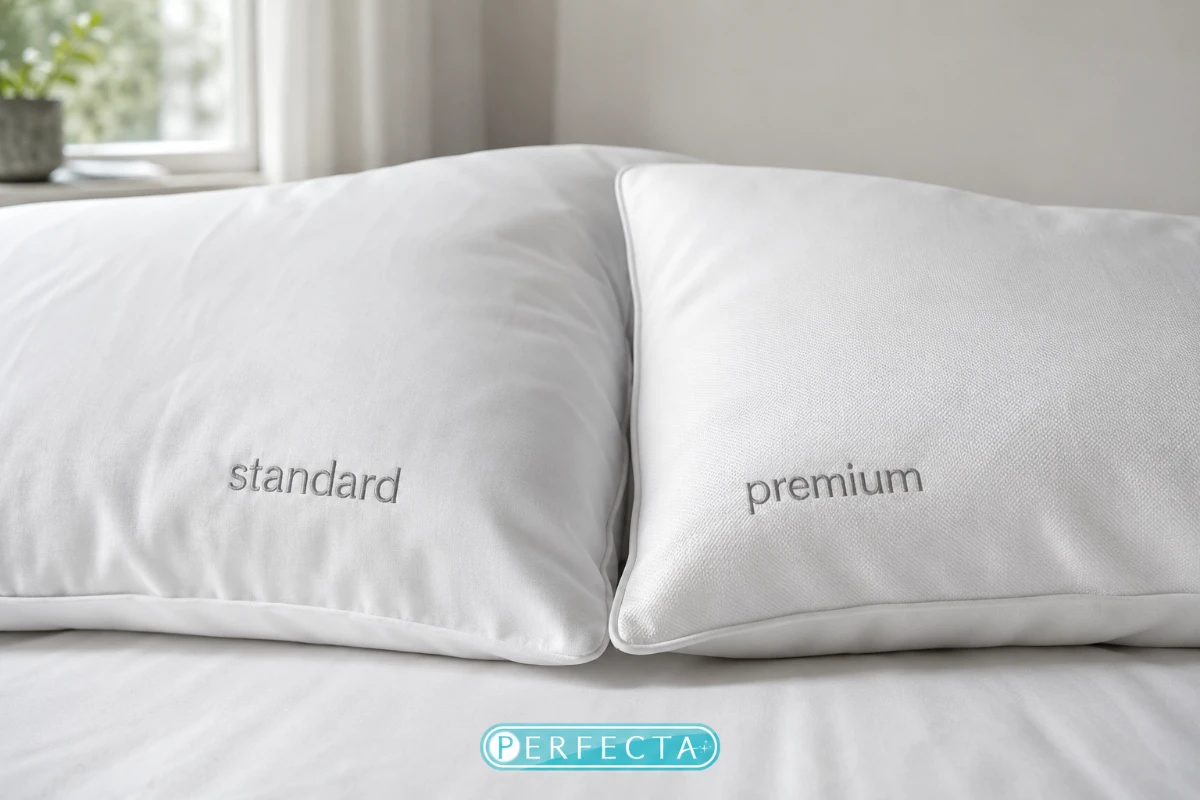 ปลอกหมอนกันไรฝุ่น รุ่น Premium สีขาวสะอาด เนื้อผ้าละเอียดนุ่ม ป้องกันไรฝุ่นได้ 99.99%